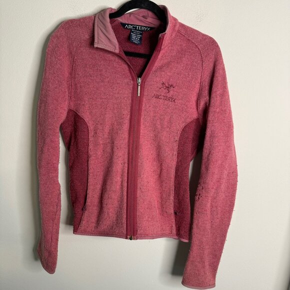 Arc'teryx Women's Red‎ Lightweight Zip Up Long Sleeve Jacket - Size M Medium - Picture 1 of 4
